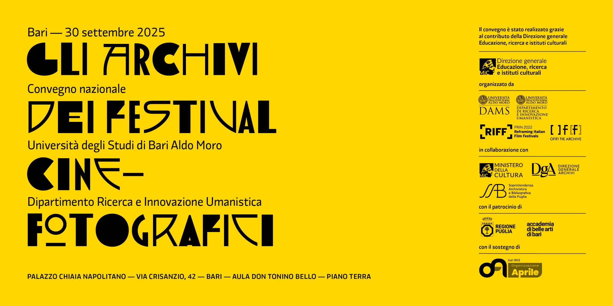 Convegno Archivi dei festival 