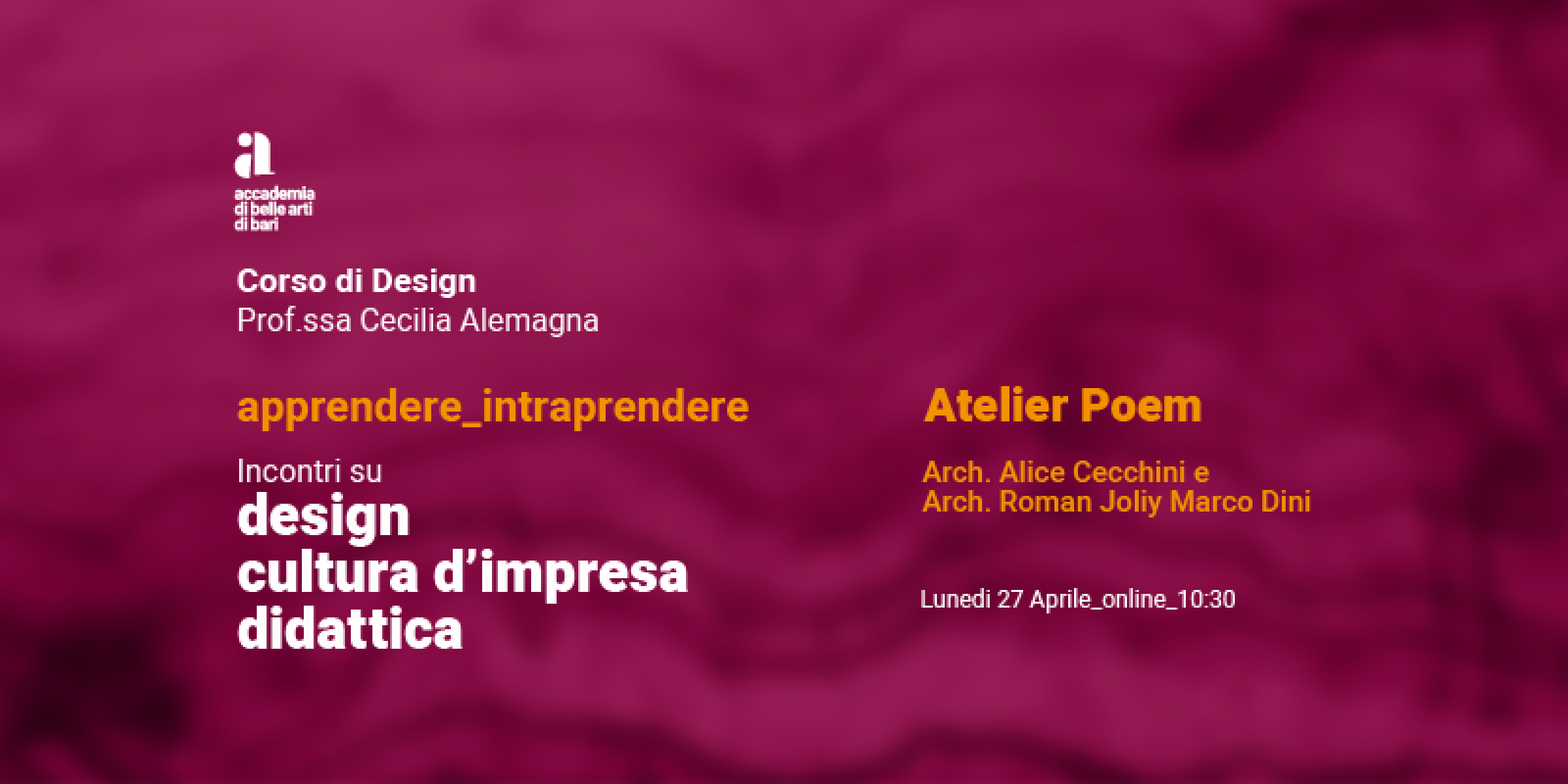 Talk online | Atelier Poem 